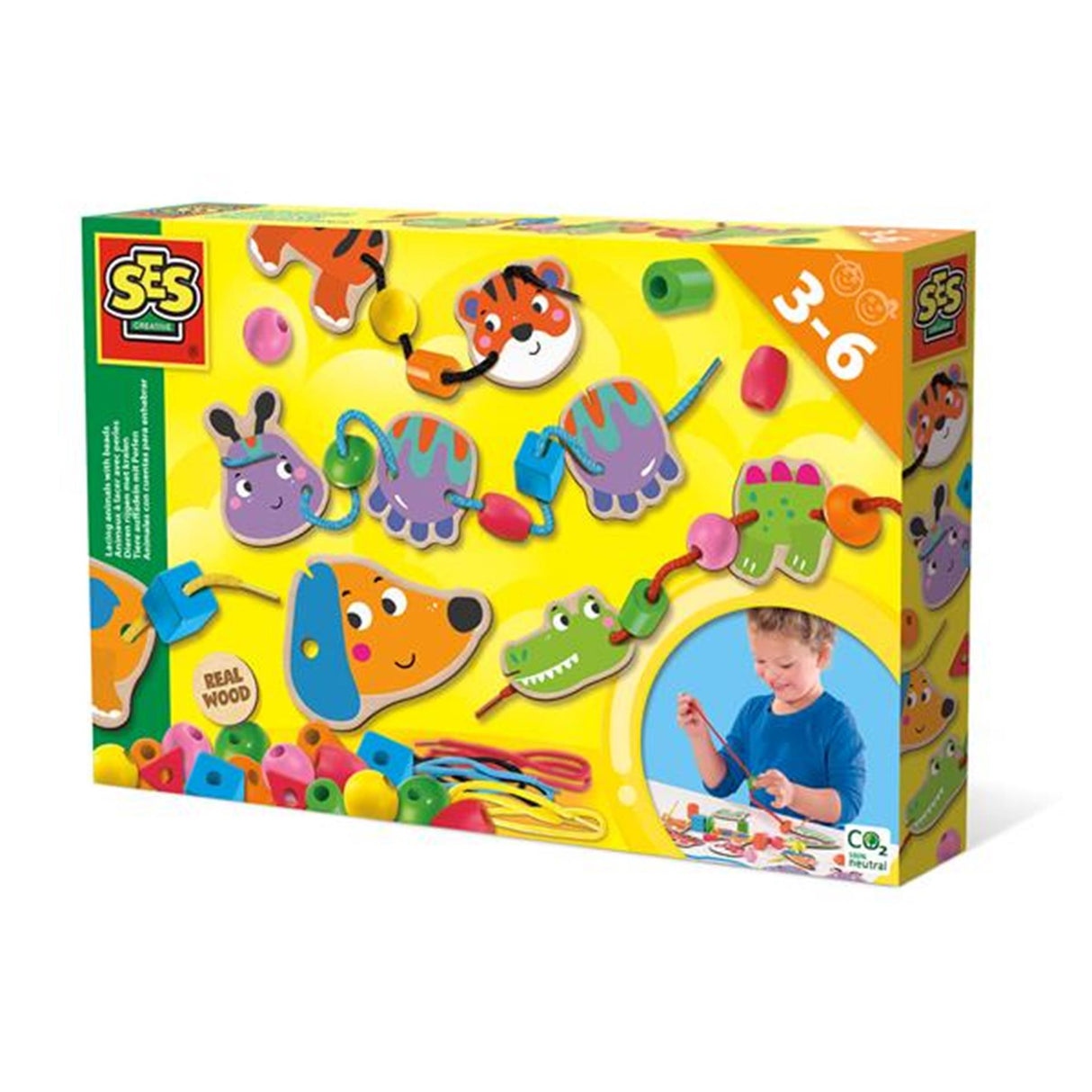 Ses Dieren String med perler