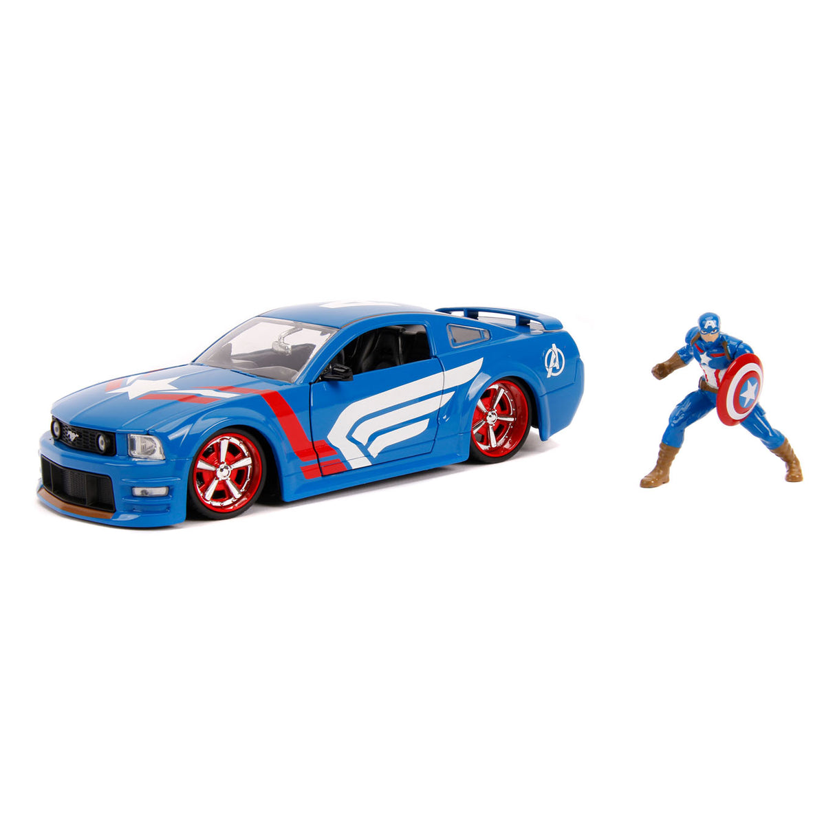 Jada Avengers Captain America med auto 1:24