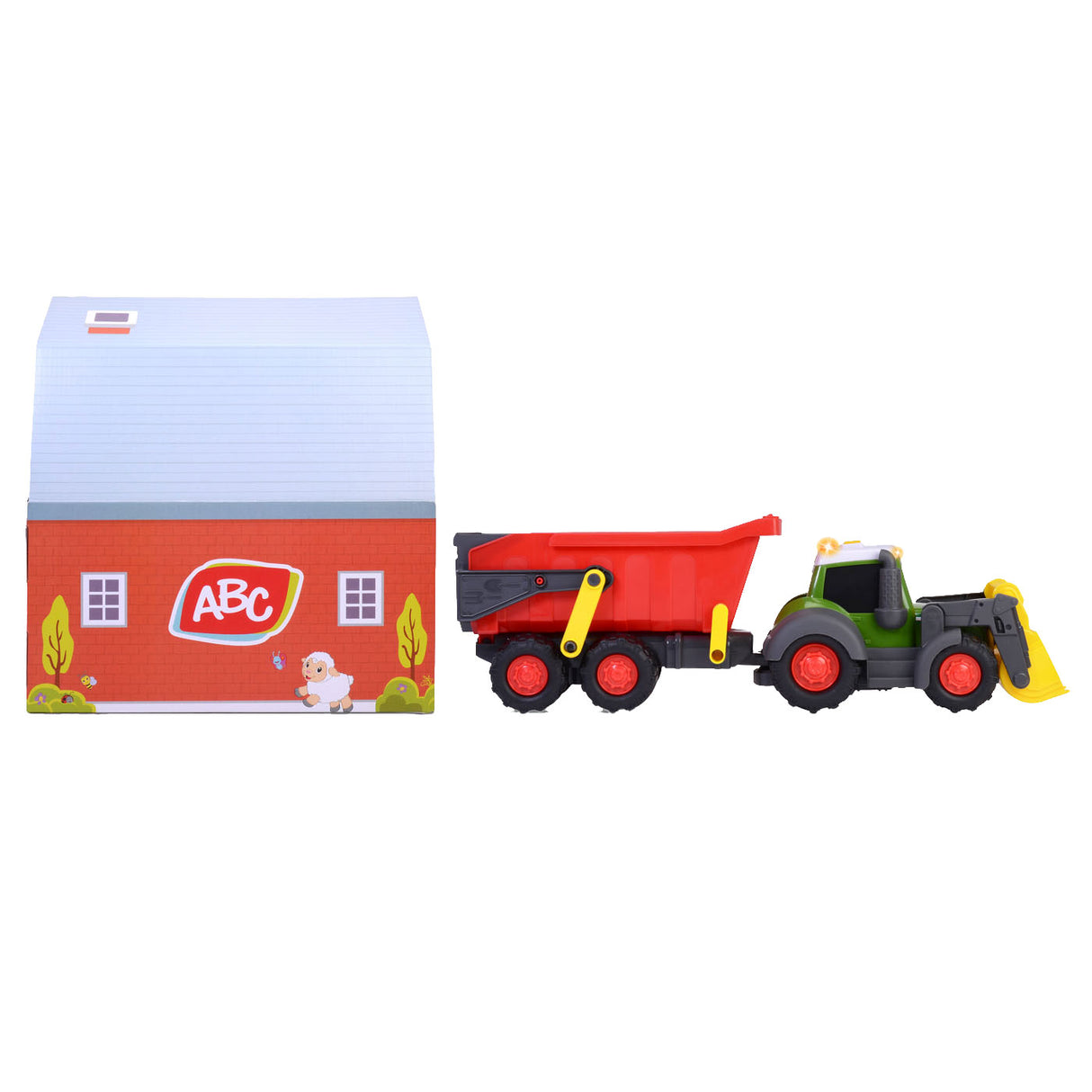 Dickie ABC Fendti traktor med trailer og gård