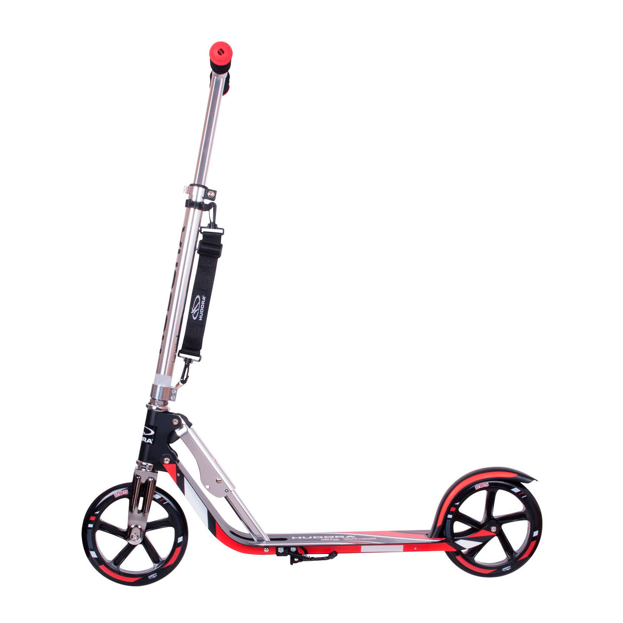 Hudora scooter big wheel step rx205 - sort rød