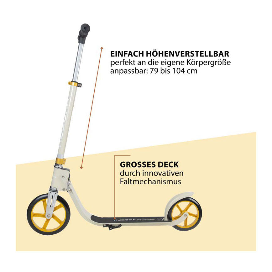 Hudora Big Wheel Trin 215 Scooter - Sand