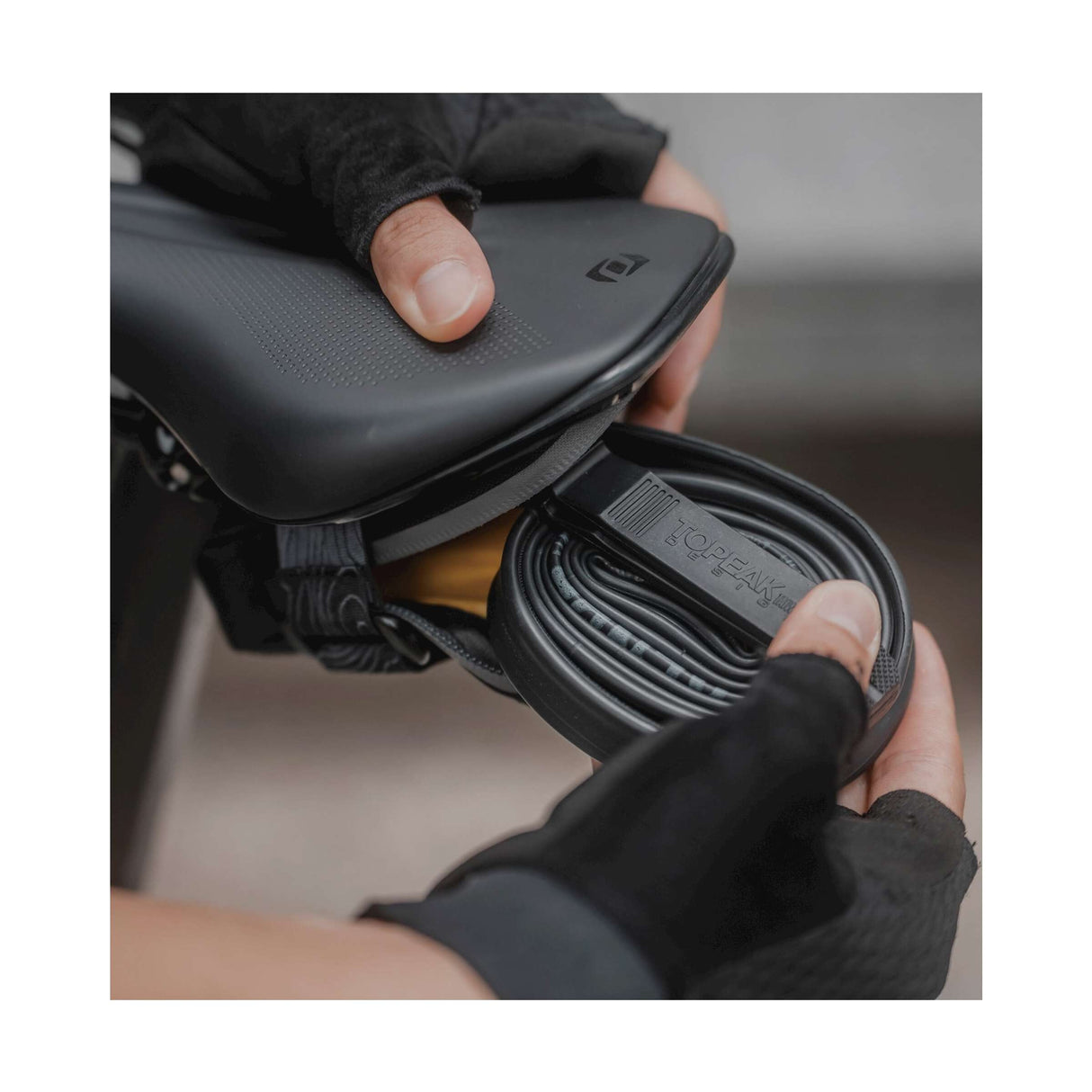 Topeak elementa sadel cykeltaske 0,2 l polyester sort