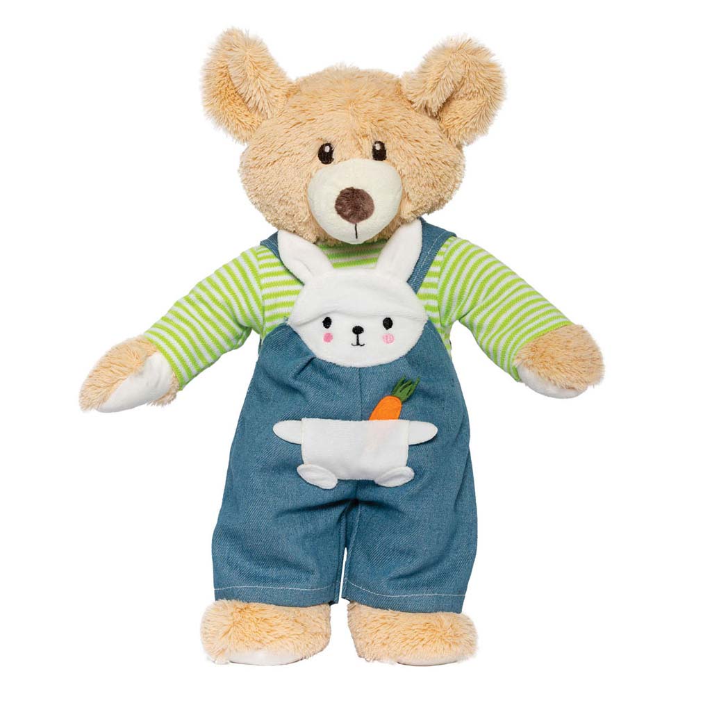 Heless dukkebukser med stribet skjorte bunny lou, 28-35 cm