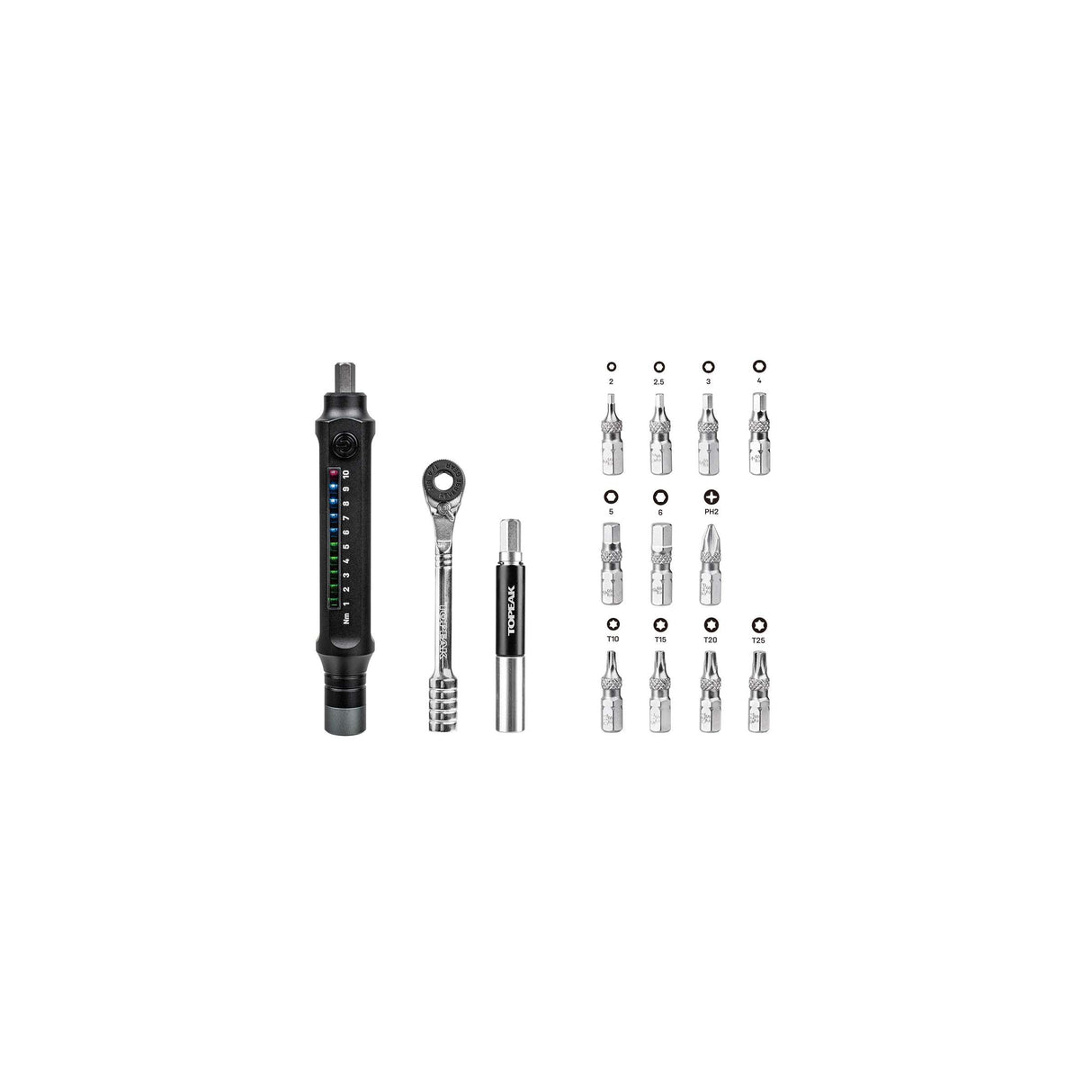 Topeak e-torqbar momentnøgle - 1-10 nm