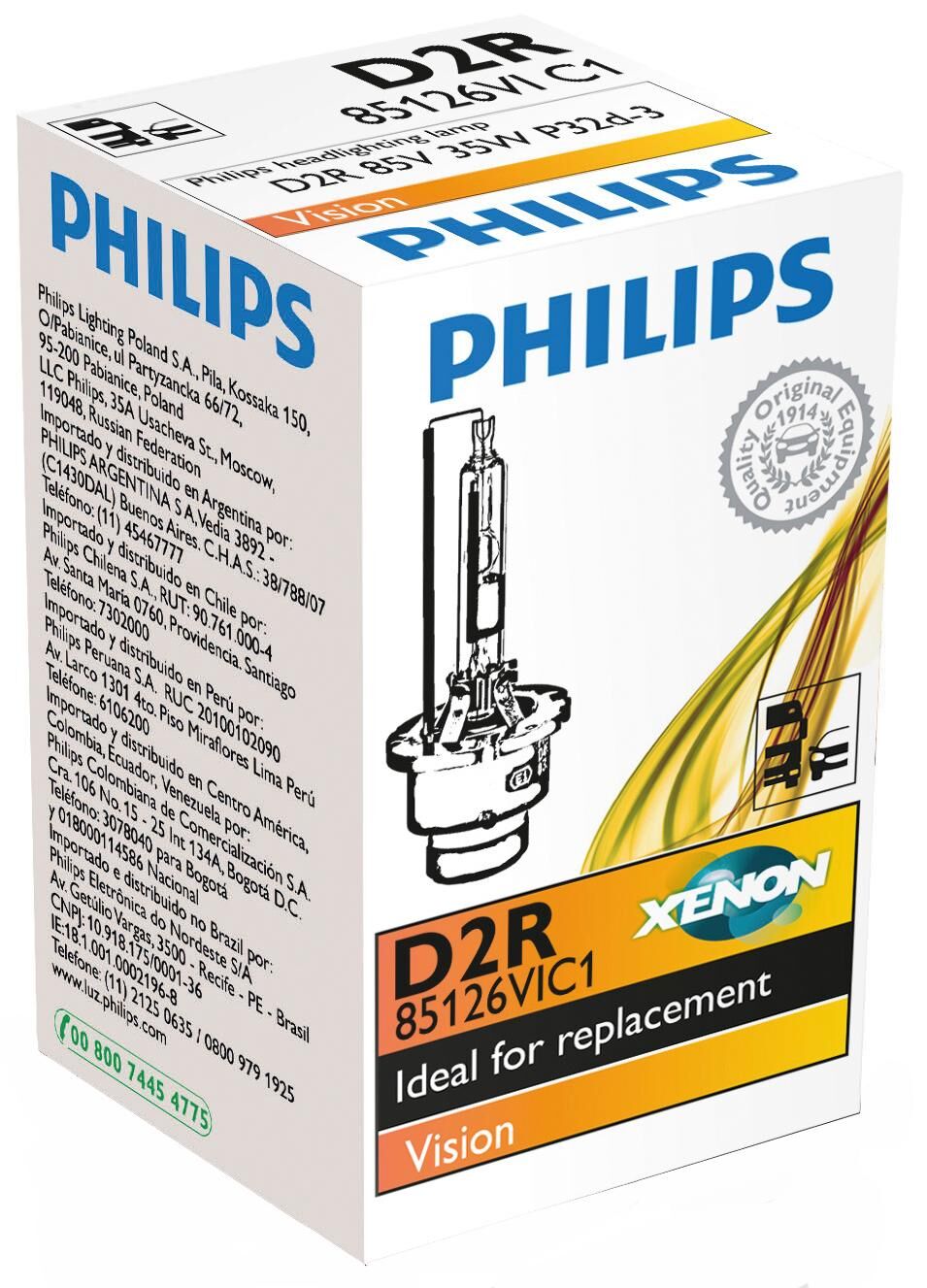 Philips forlygte xenon vision d2rvision c1