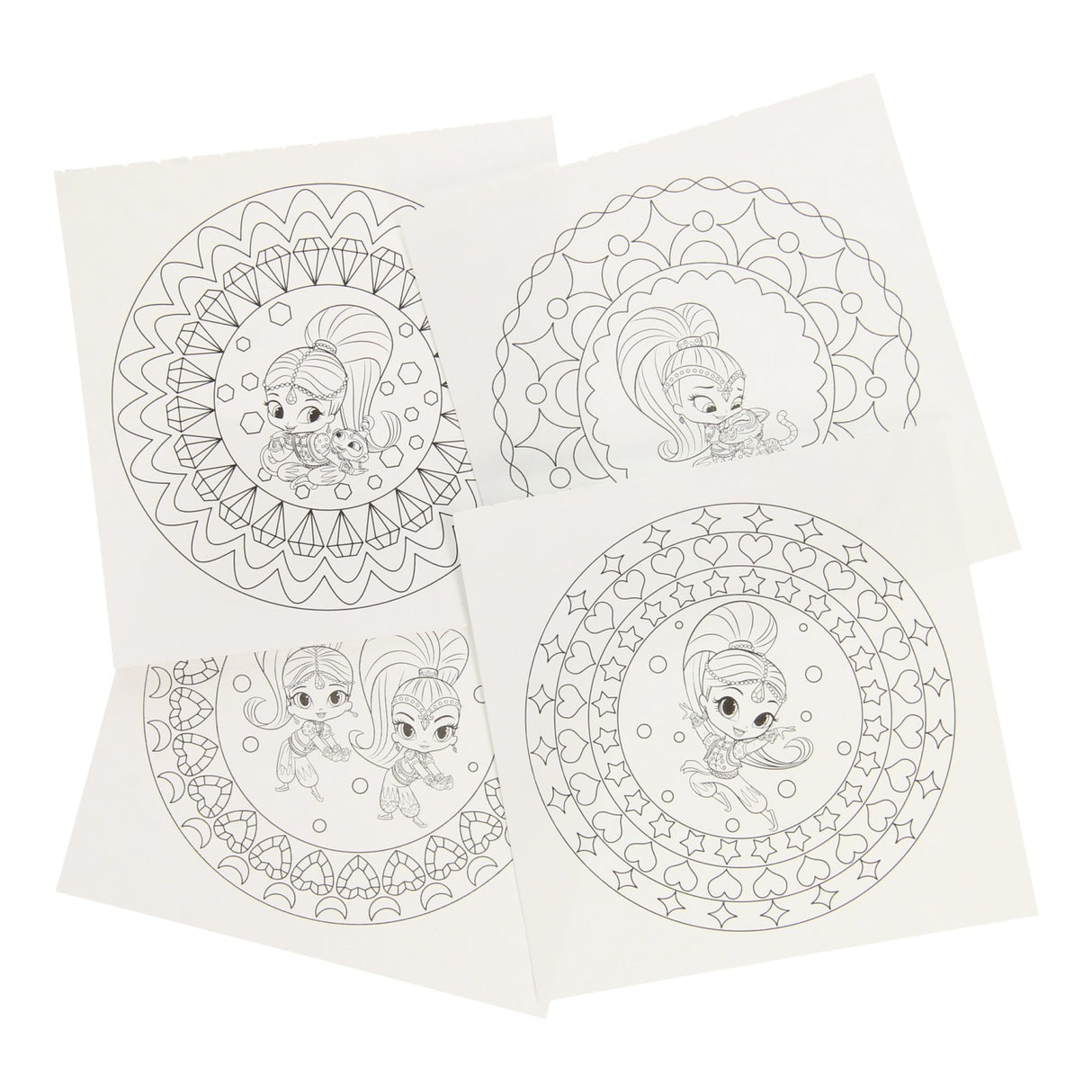 Shimmer shine mini mandala malebog