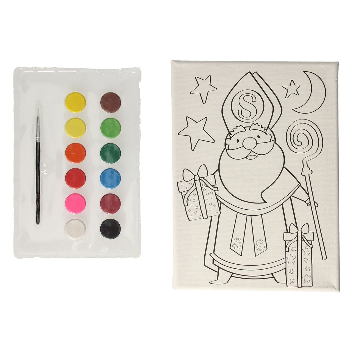 Wins Holland lærred Sinterklaas maleri sæt