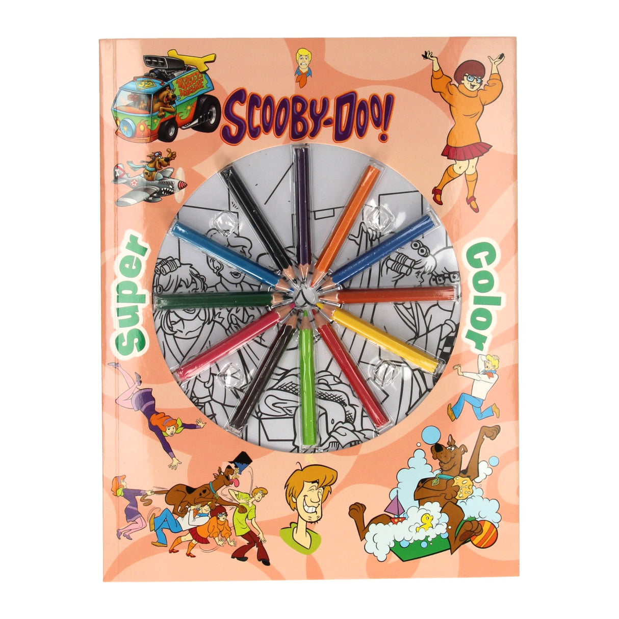 Bogtilbud Holland BV super farve malebog scooby-doo med blyanter