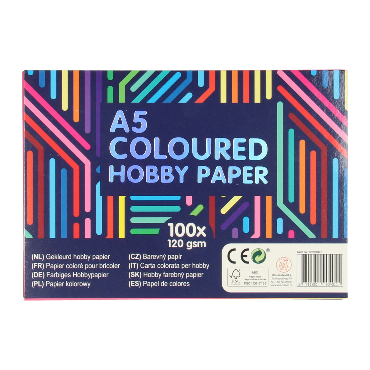 Vinder Holland farvet hobbypapier A5