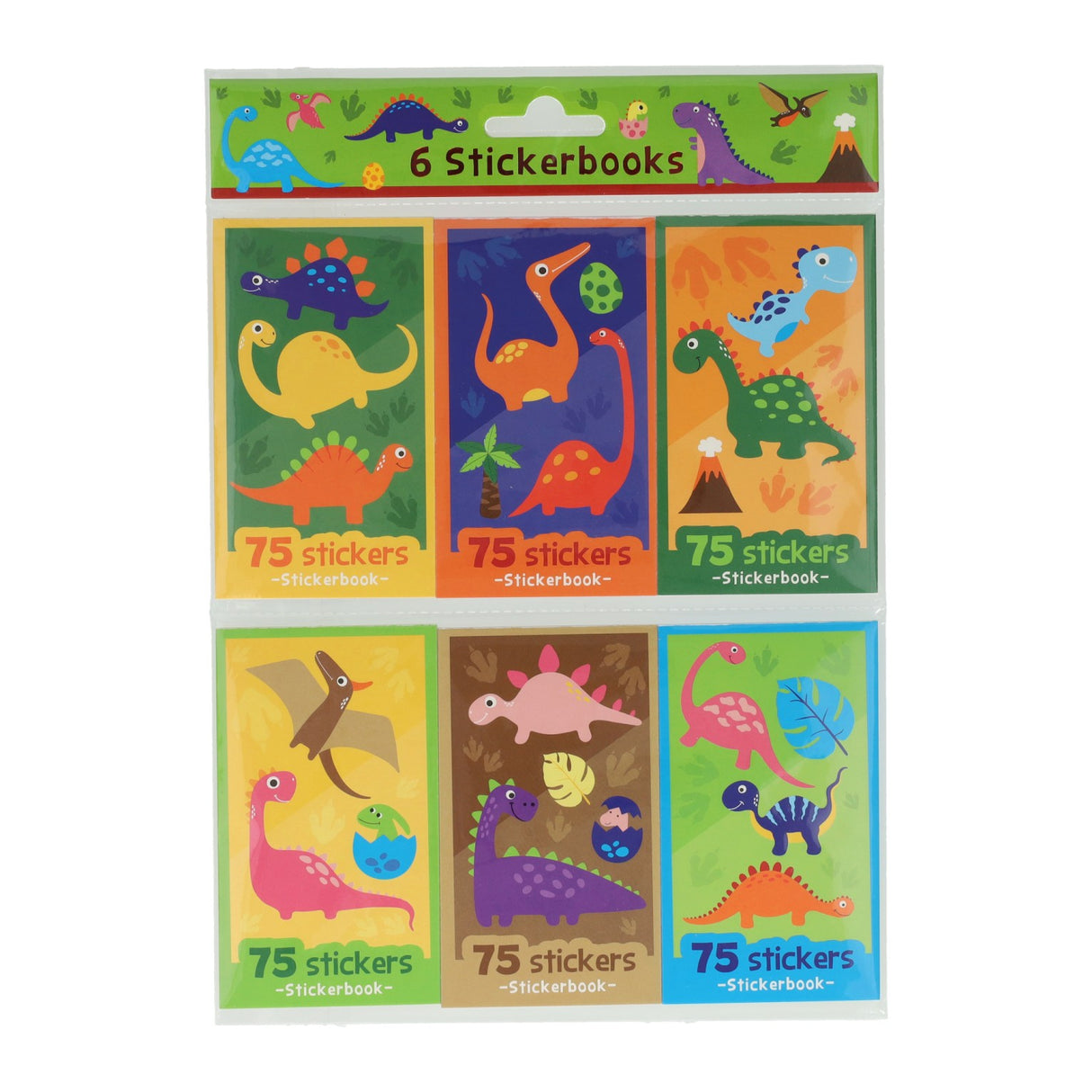 Wins Holland sticker handouts dinosaur, 6 stk.