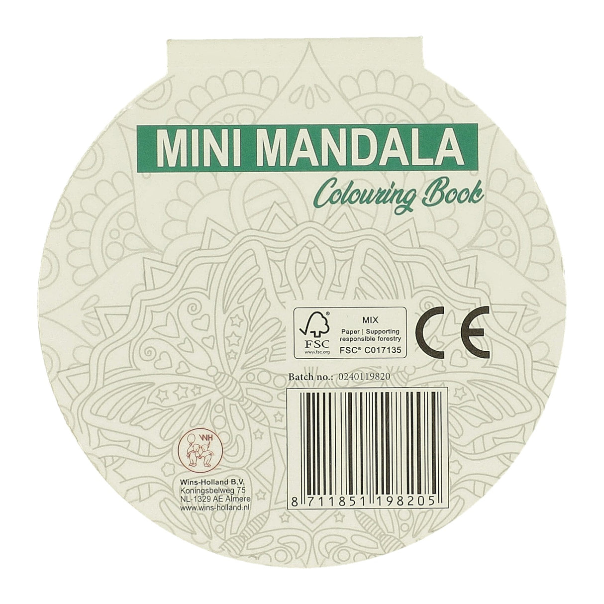 Vinder Holland Mini Mandala Malebog Runde