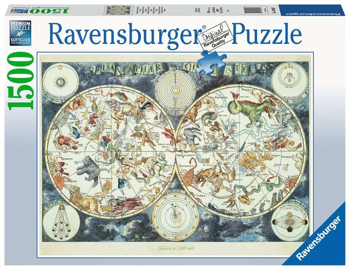 Ravensburger puslespil verdenskort dyr
