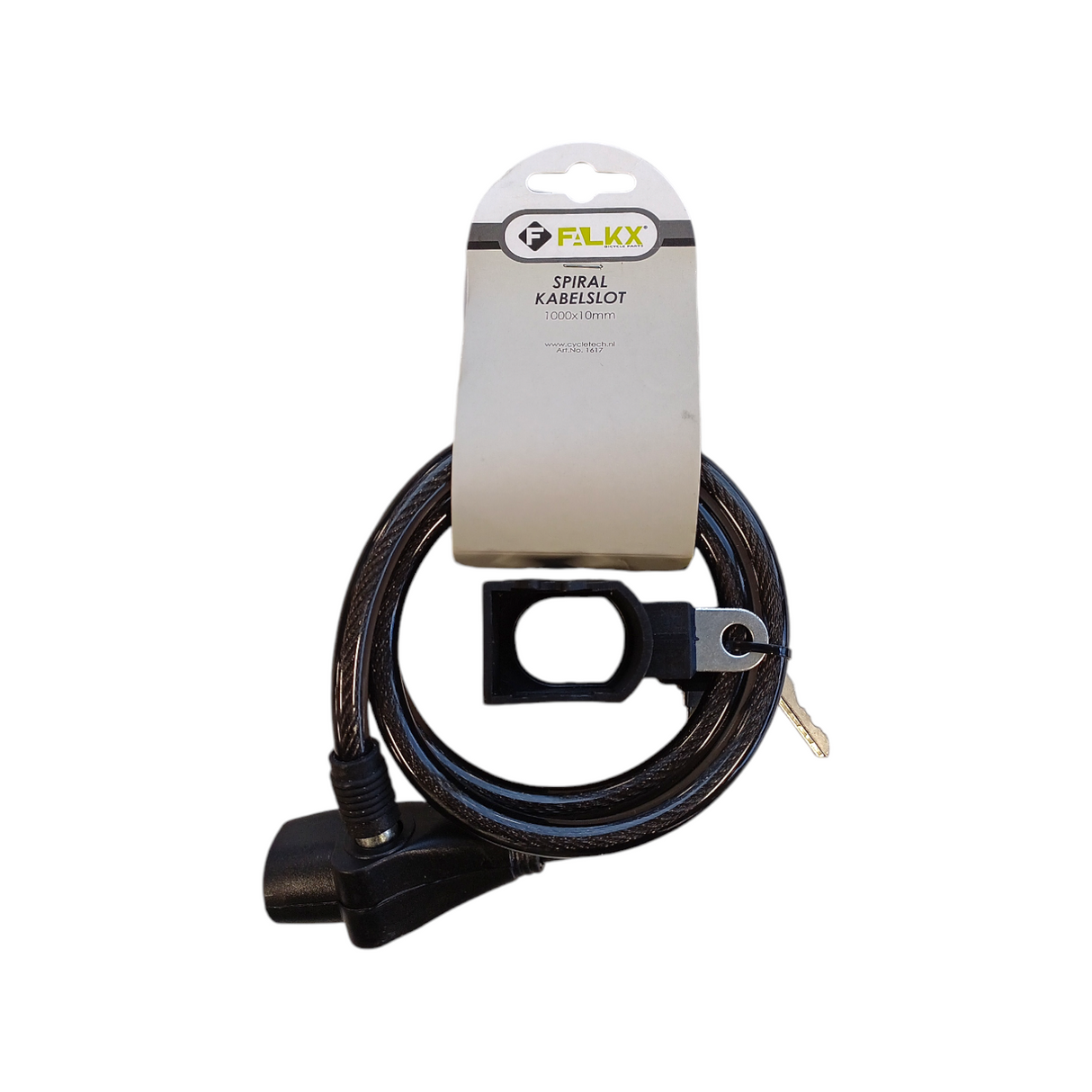 Falkx Spiral Cable Lock 1000x10mm Assorti
