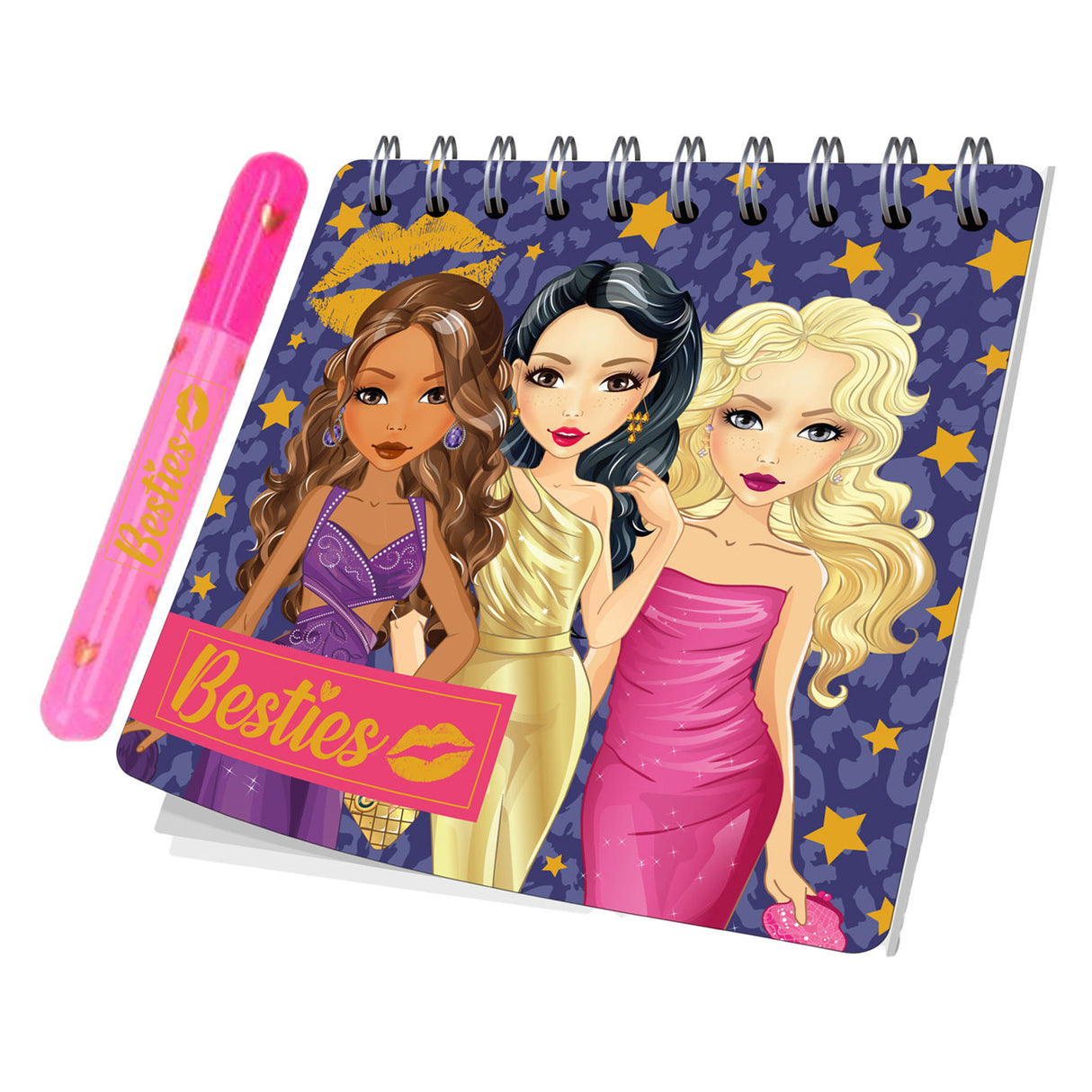Besties mini notesbog med pen
