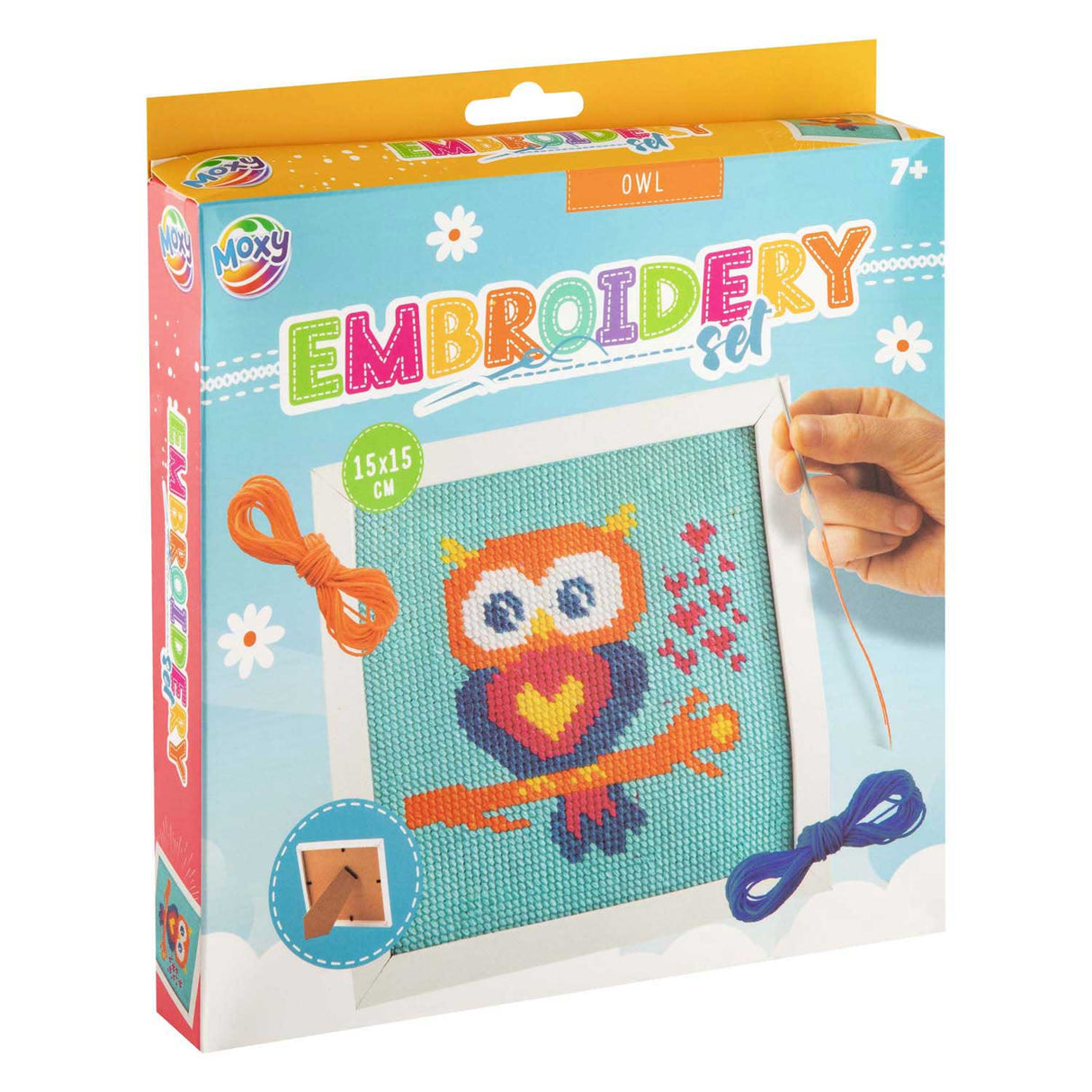 Moxy broderisæt i ramme 15x15cm