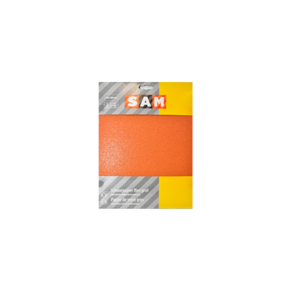 Sam professionelt sandpapir tør medium groft 3 ark.