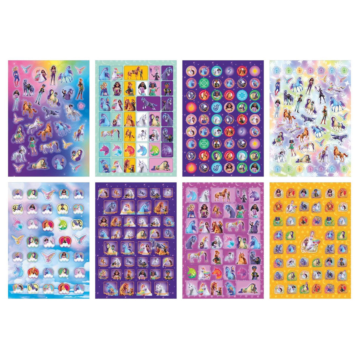 Moxy unicorn glitter klistermærkebog a5