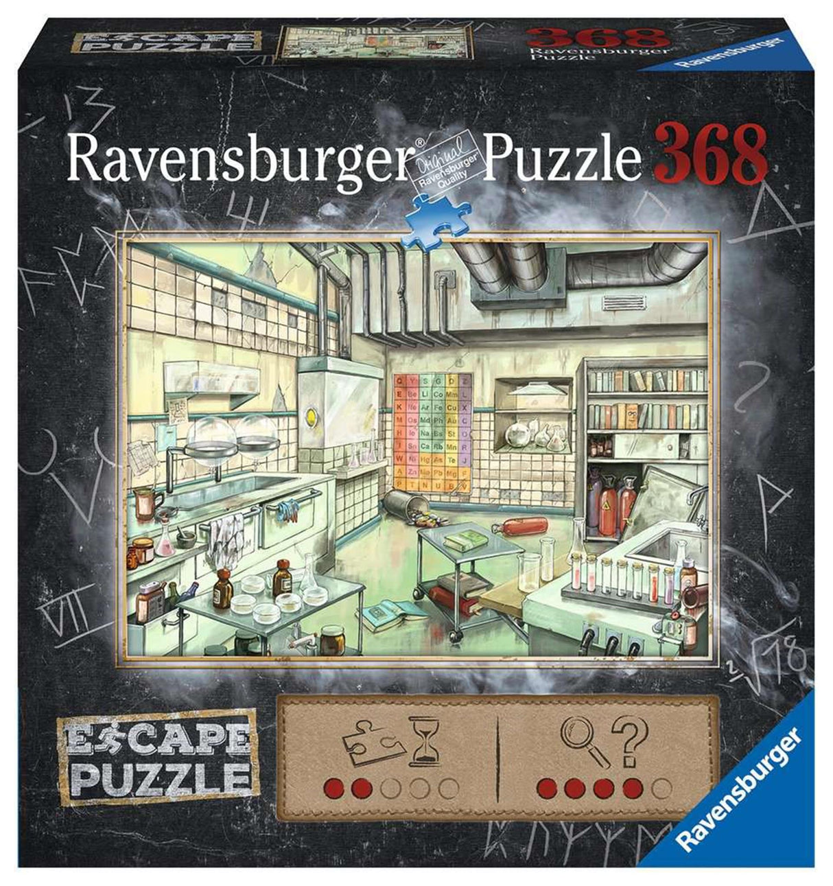 Ravensburger undslippe puslespil kemi laboratorium