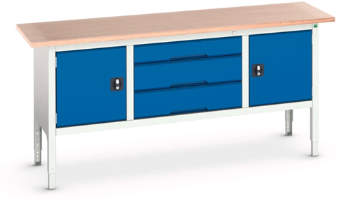 Bott verso arbejdsbænk 2000x600x830mm