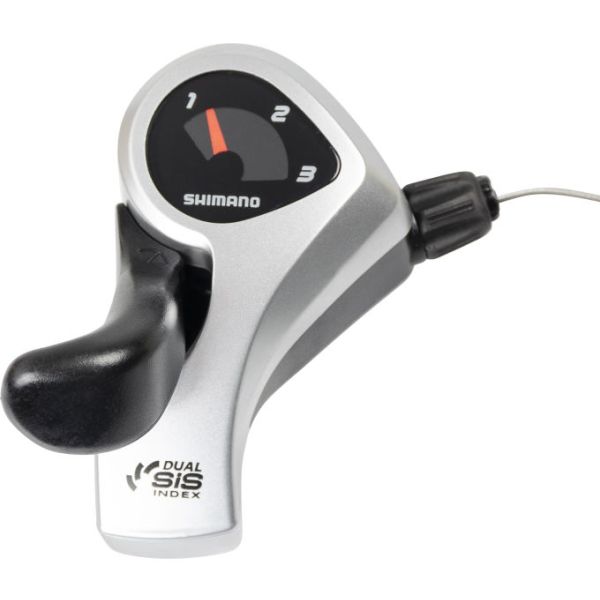 Shimano skifter venstre 3 gear st-tx50 - sort sølv