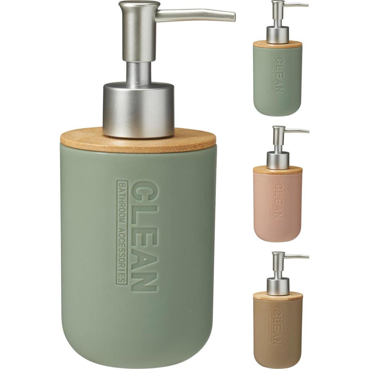 Zeepdispenser 300ml 3 assorti kunststof