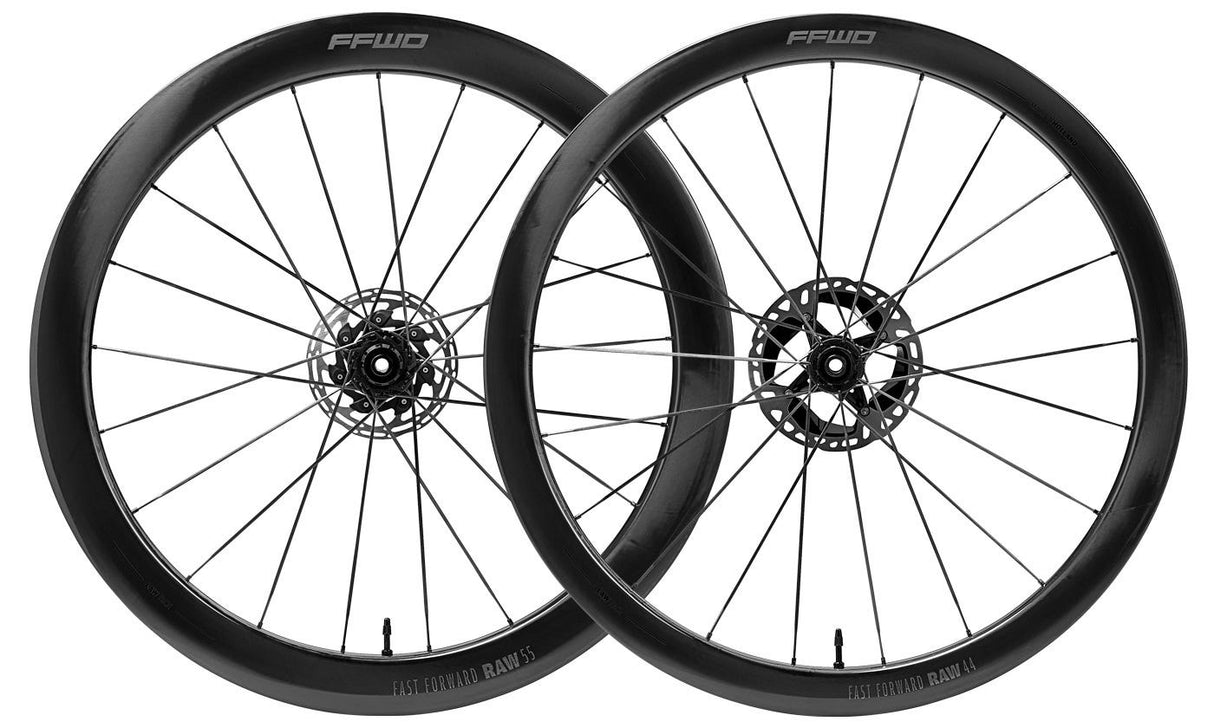 Shimano ffwd wielset raw 55 44 combo set ceramicspeed glossy black