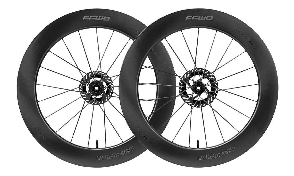Shimano ffwd wielset raw77 fcc 77mm 2:1 ceramicspeed 12sp matt black