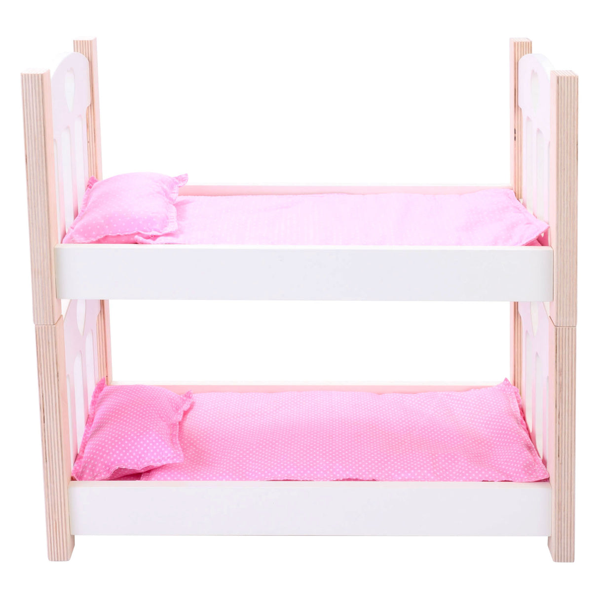 Dukker køjeseng pink hvid
