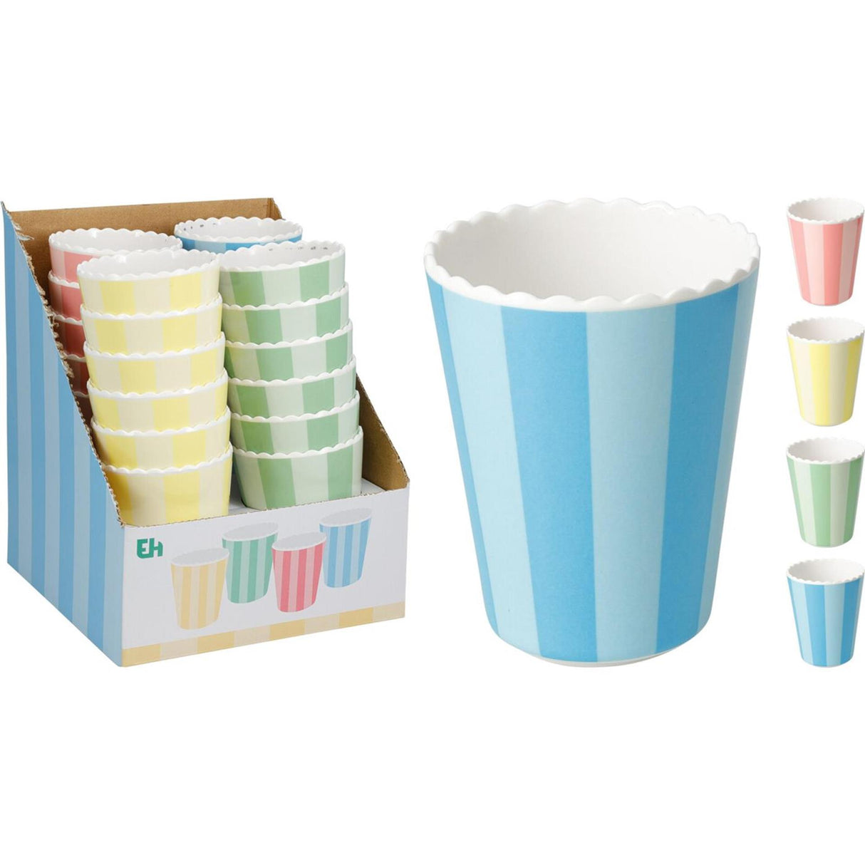 Excellent houseware beker melamine ã˜8xh10cm beker melamine ã˜8xh10cm streep