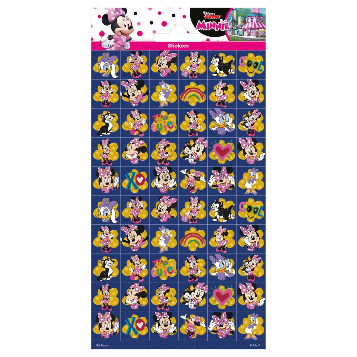 Totum klistermærke ark minnie mouse