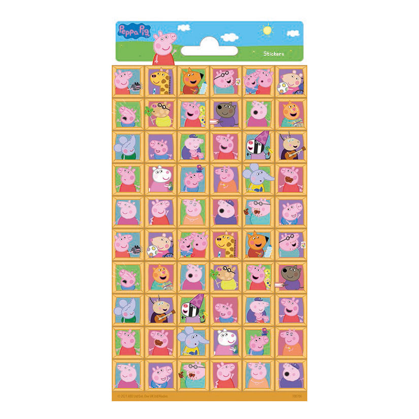 Totum klistermærke ark peppa gris