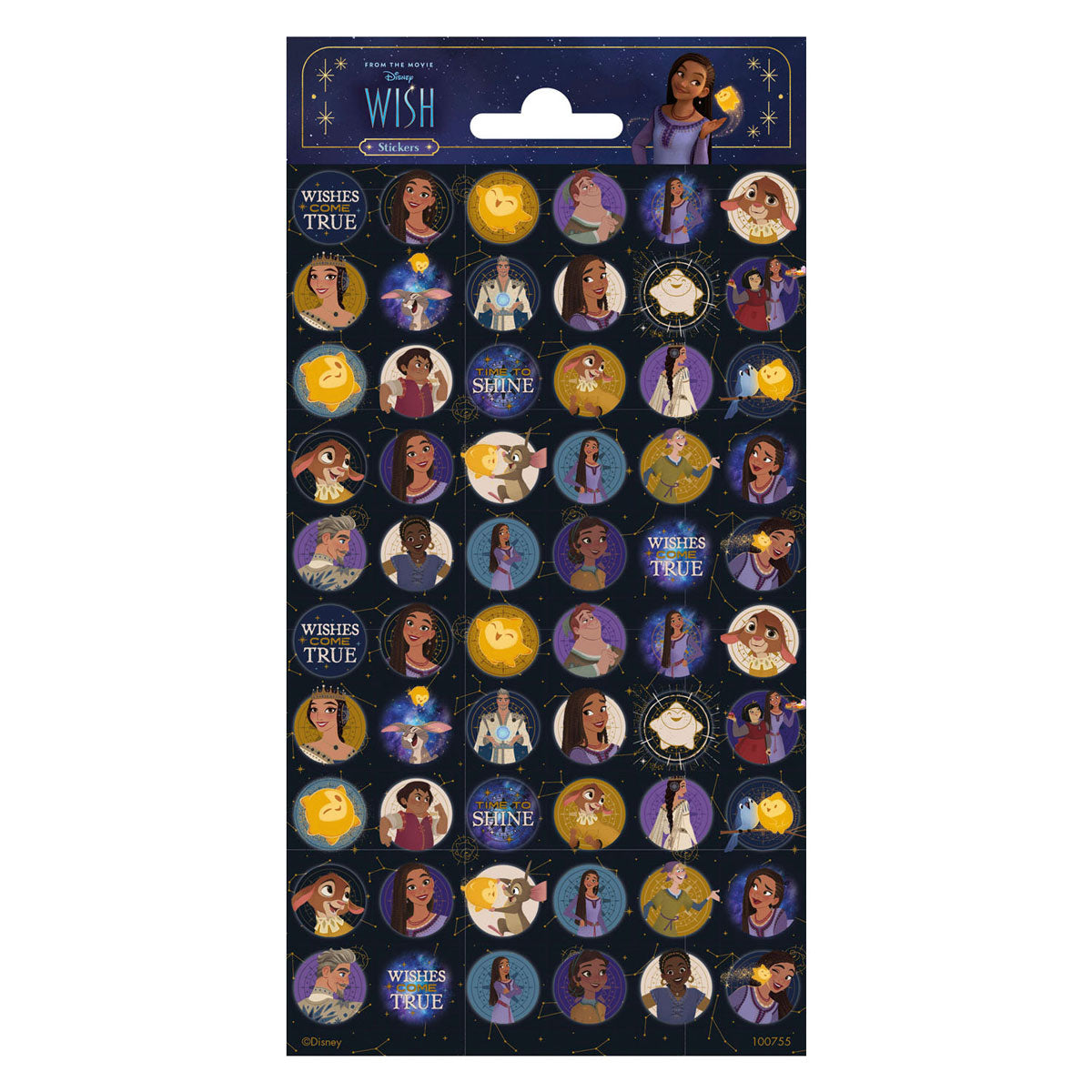 Totum klistermærkeark Disney ønske mini
