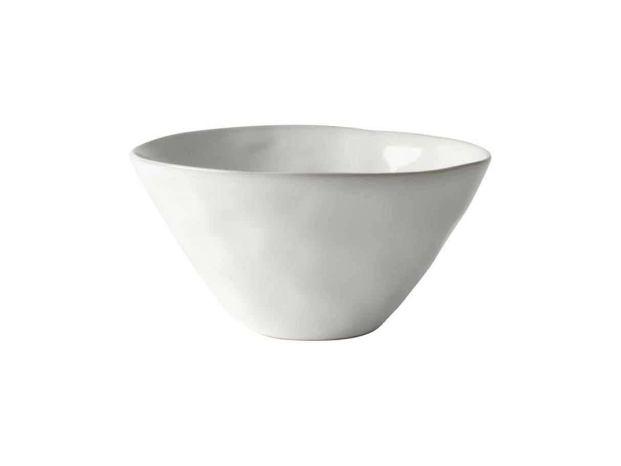 Hollandsk rose økologisk skål ø14x7cm hvid 4 stk
