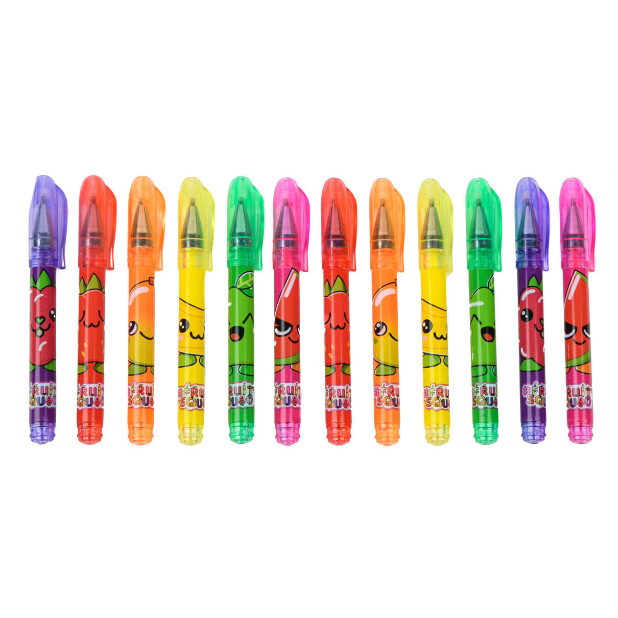 Canenco fruity squad mini gelpenne med duft, 12 stk.