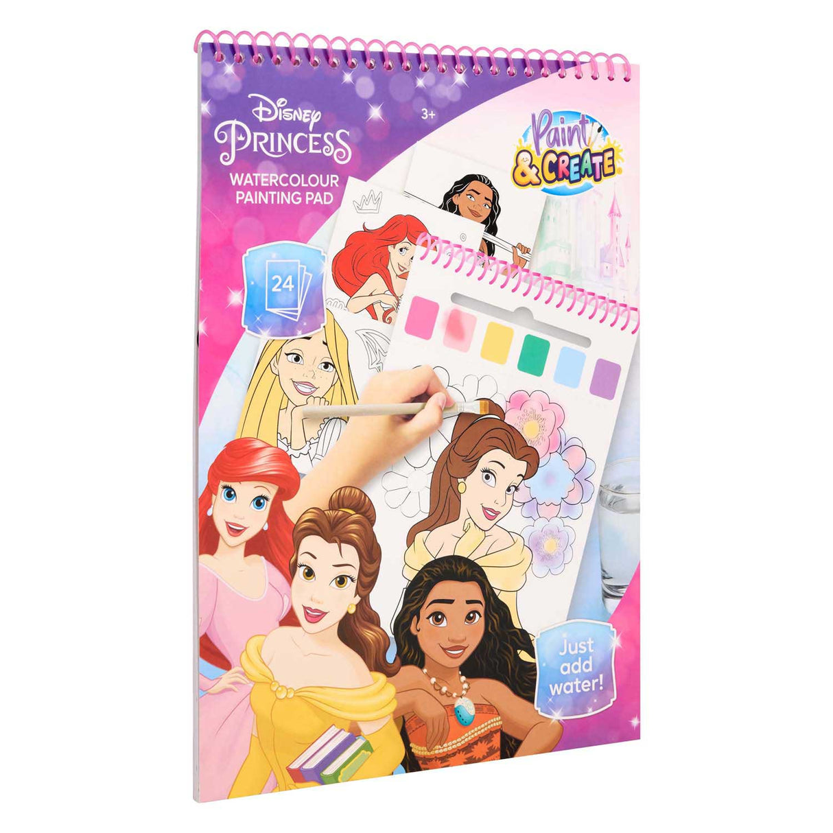 Canenco Disney Princess vandmalingssætbog - inkl. børste