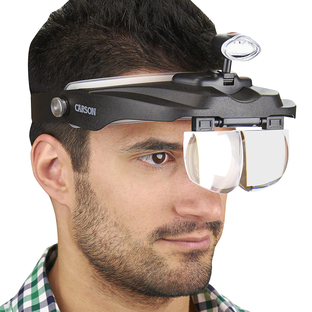 Carson Head Loop Pro Series GRAVIVISOR Deluxe med LED og 4 linser