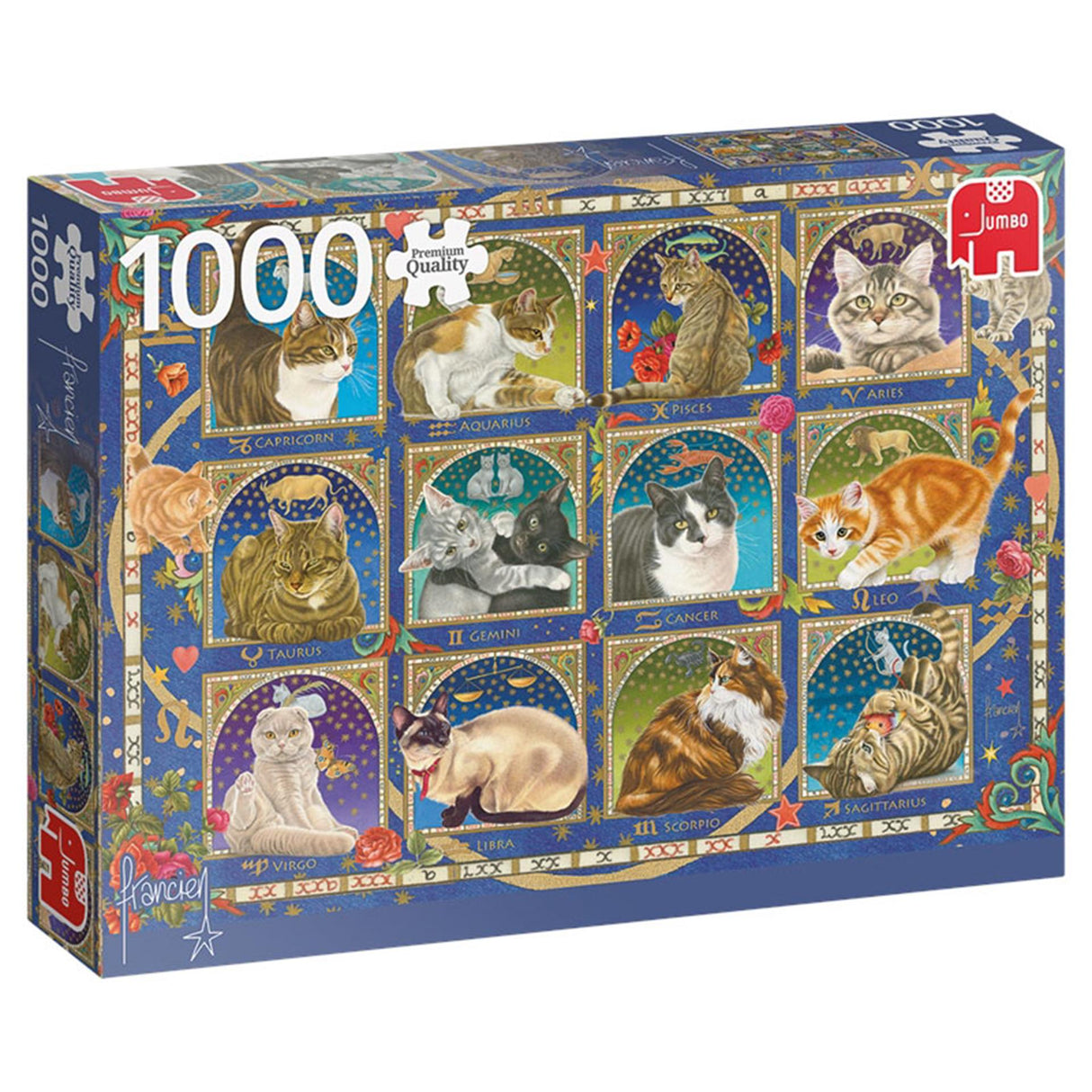 Jumbo puslespil horoskop - katte 1000 stk