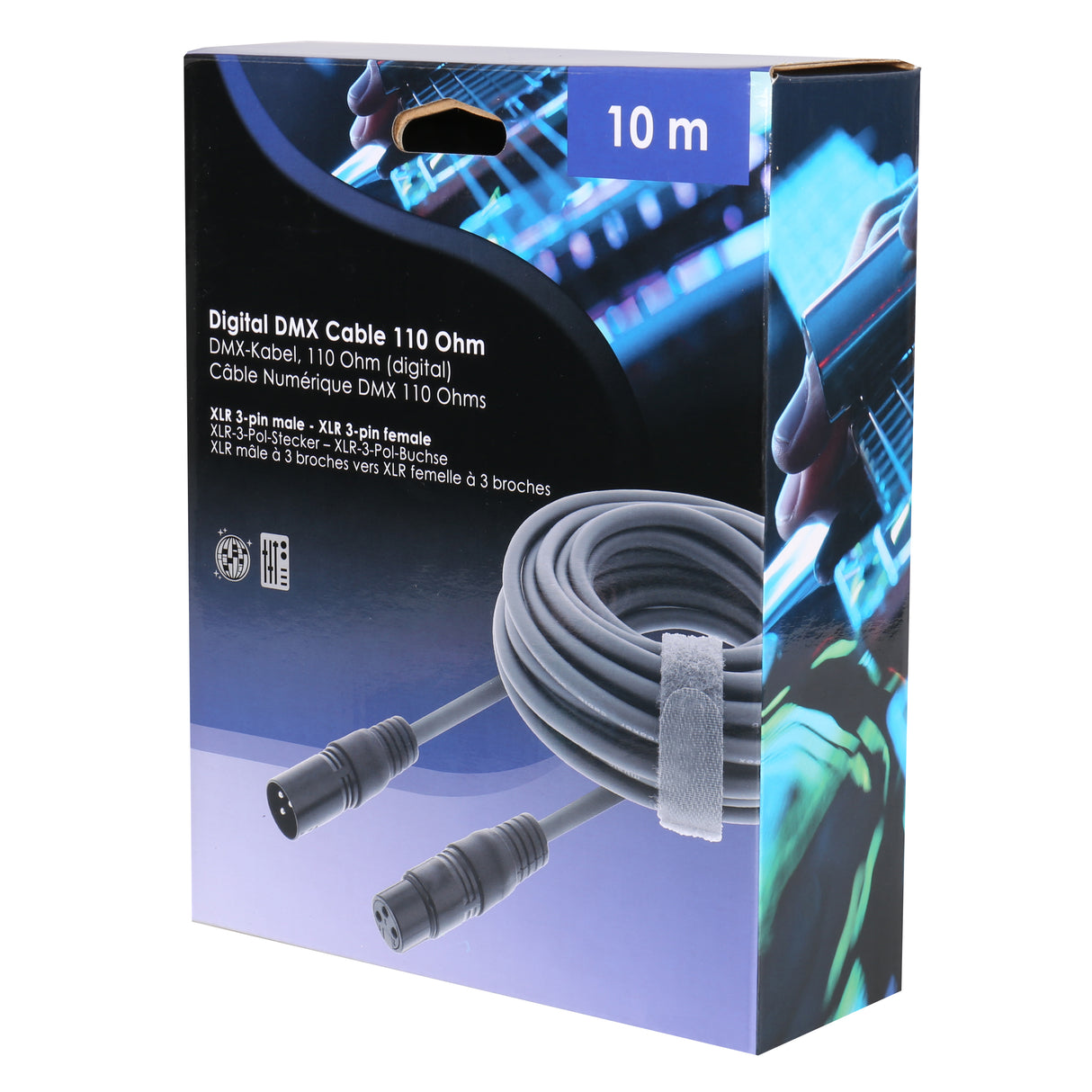 Benel xlr kabel 3-polet xlr han til hun 10m