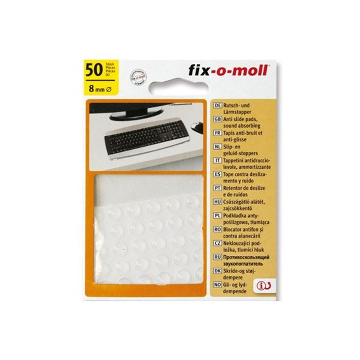 Fix-o-moll lyddæmper 50 stk 8mm t