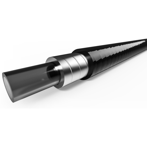 Elvedes dropper udendørs kabel 3,65 mm rulle 30m sort superflex