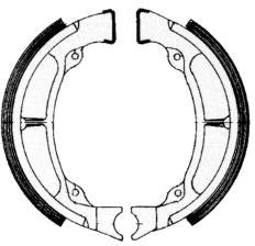 NewFren Brake-segment GF1196 Suzuki TS-X bageste