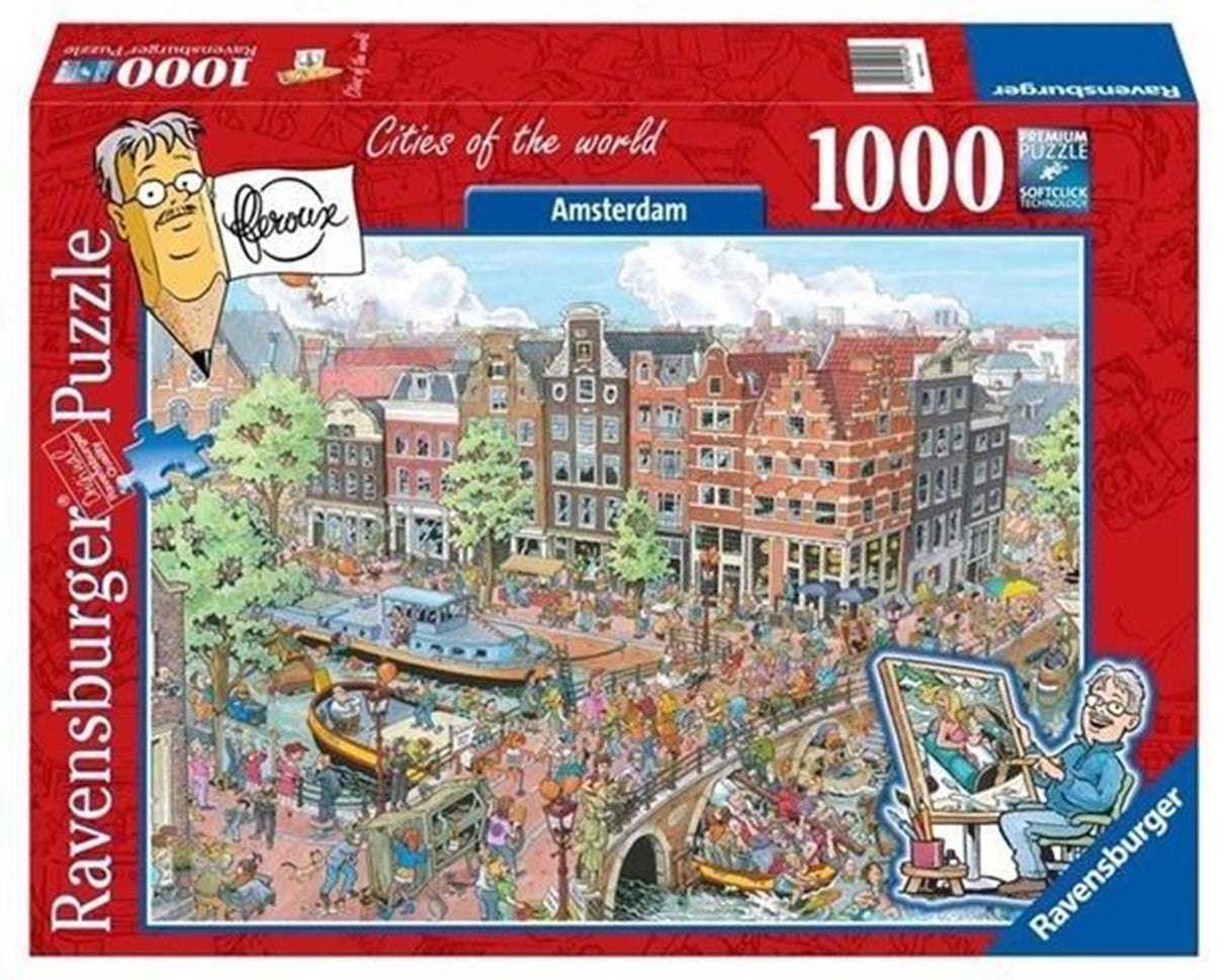 Ravensburger puslespil fleroux amsterdam 1000 stk