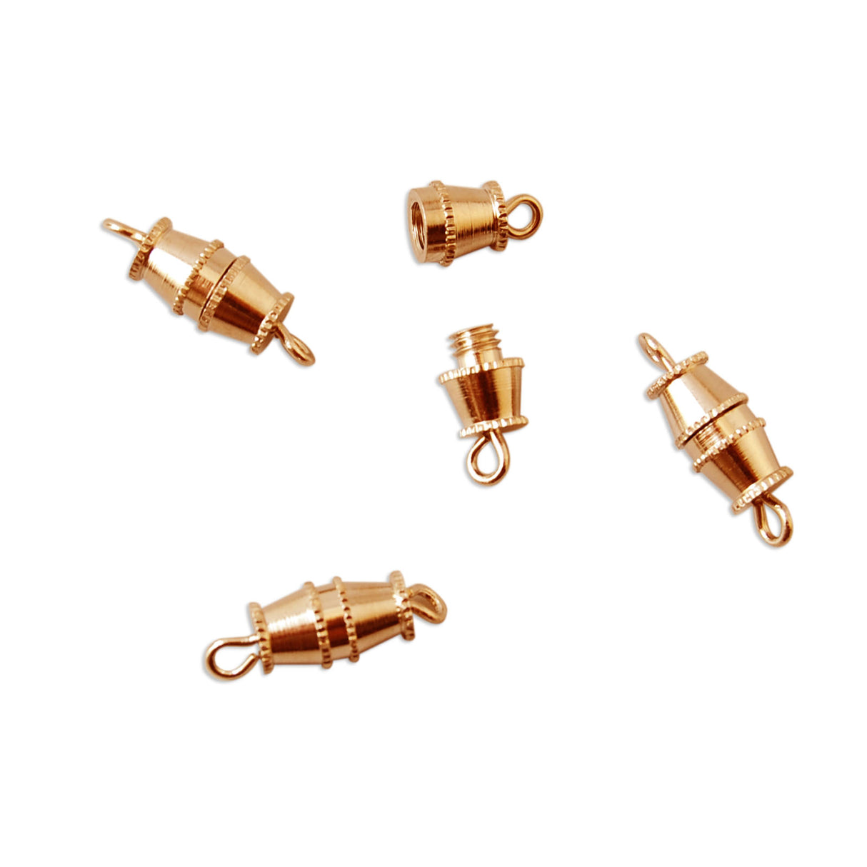 Vaessen creative • tøndelukning 10mm 4stk guld
