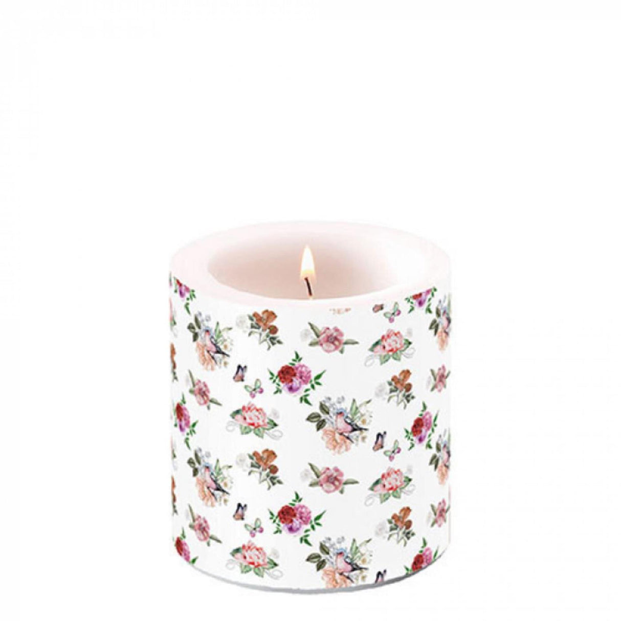 Ambiente lys lille charlotte hvid dia7,5x9cm paraffin
