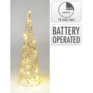 Kegletræ 12x40cm 20led varm hvid | 12 stk