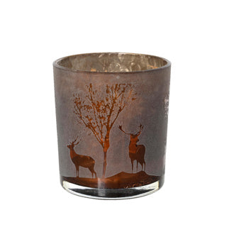 Kaemingk fyrfadsstage glas dia7,3cm x h.8cm