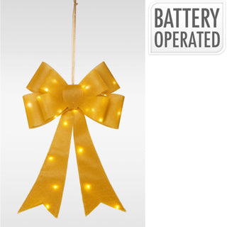 Sløjfe 61cm LED guld | 2 stk