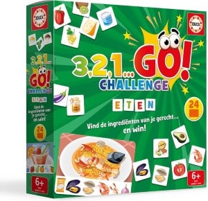 Intro kun spil 3-2-1 gå udfordringsopgaver om mad