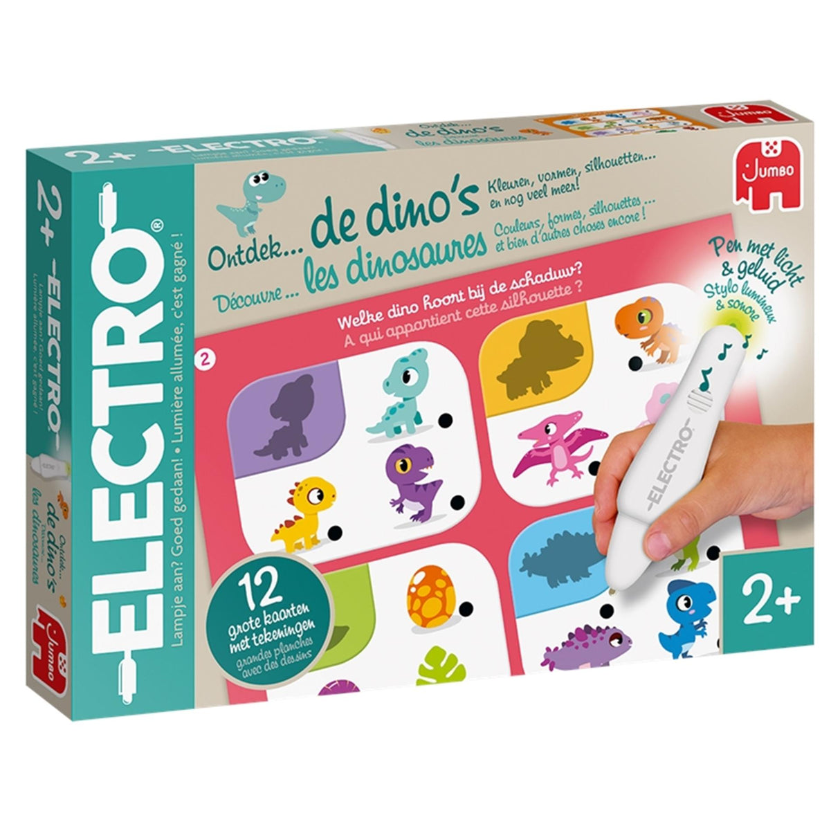 Jumbo electro wonder pen opdag dinosaurernes pædagogiske spil