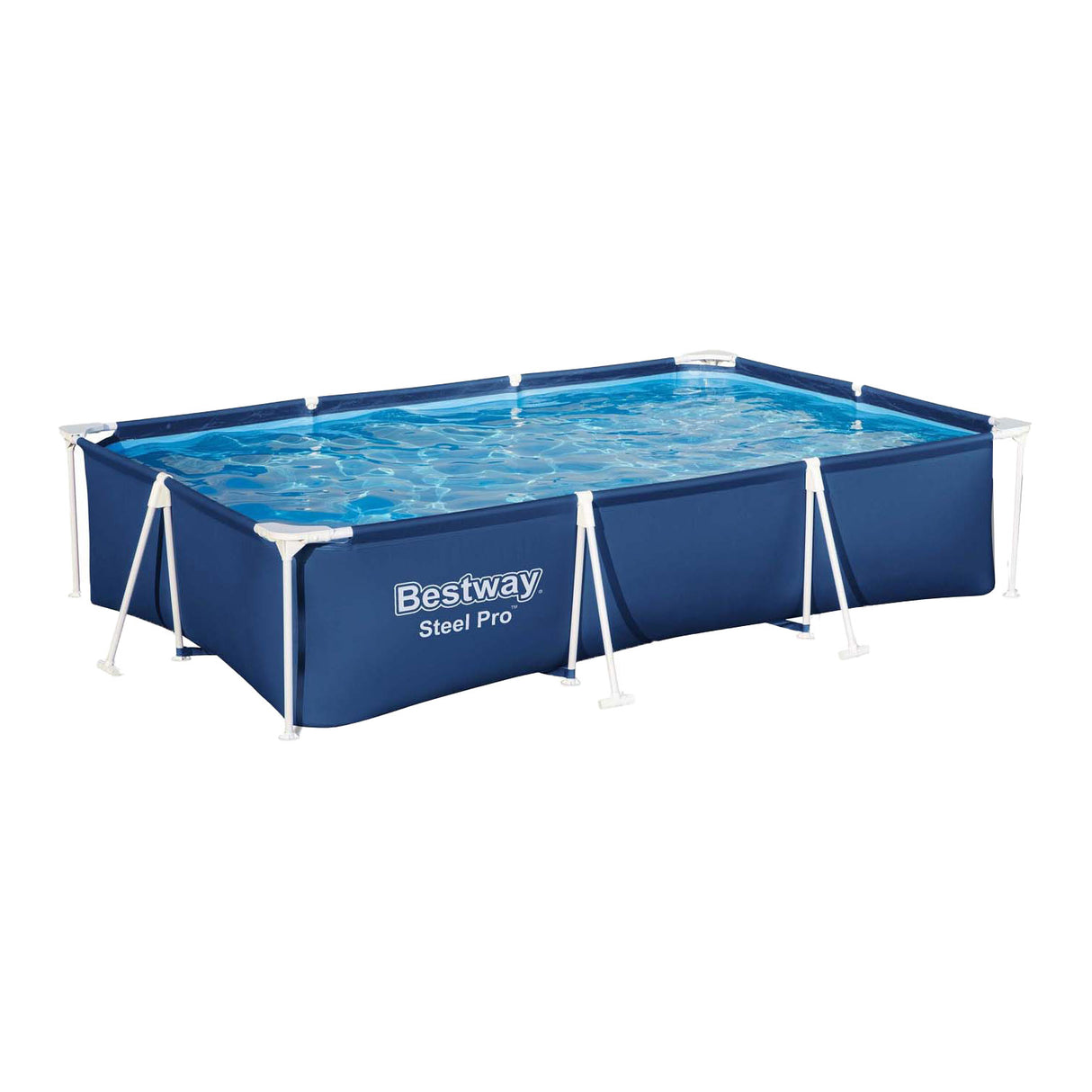 Bestway swimmingpool stål pro sæt rektangel, 300cm
